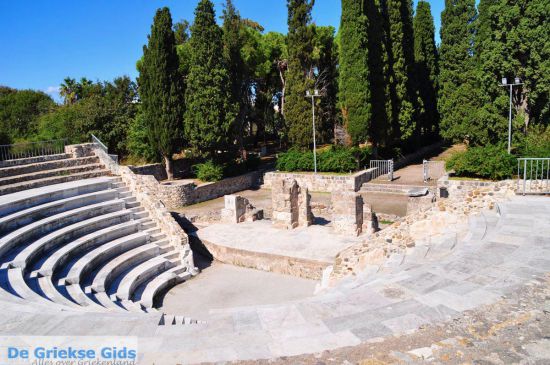 Romeinse Odeon Casa Romana Kos stad